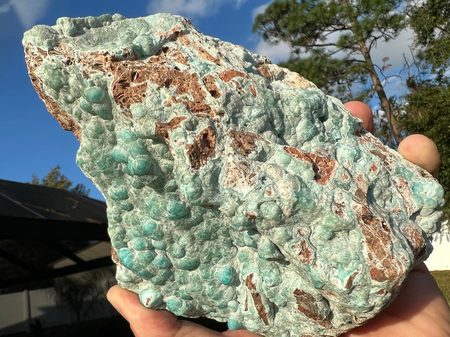 3lb 1oz( 1389g) Natural Hemimorphite Crystal Mineral from Madagascar