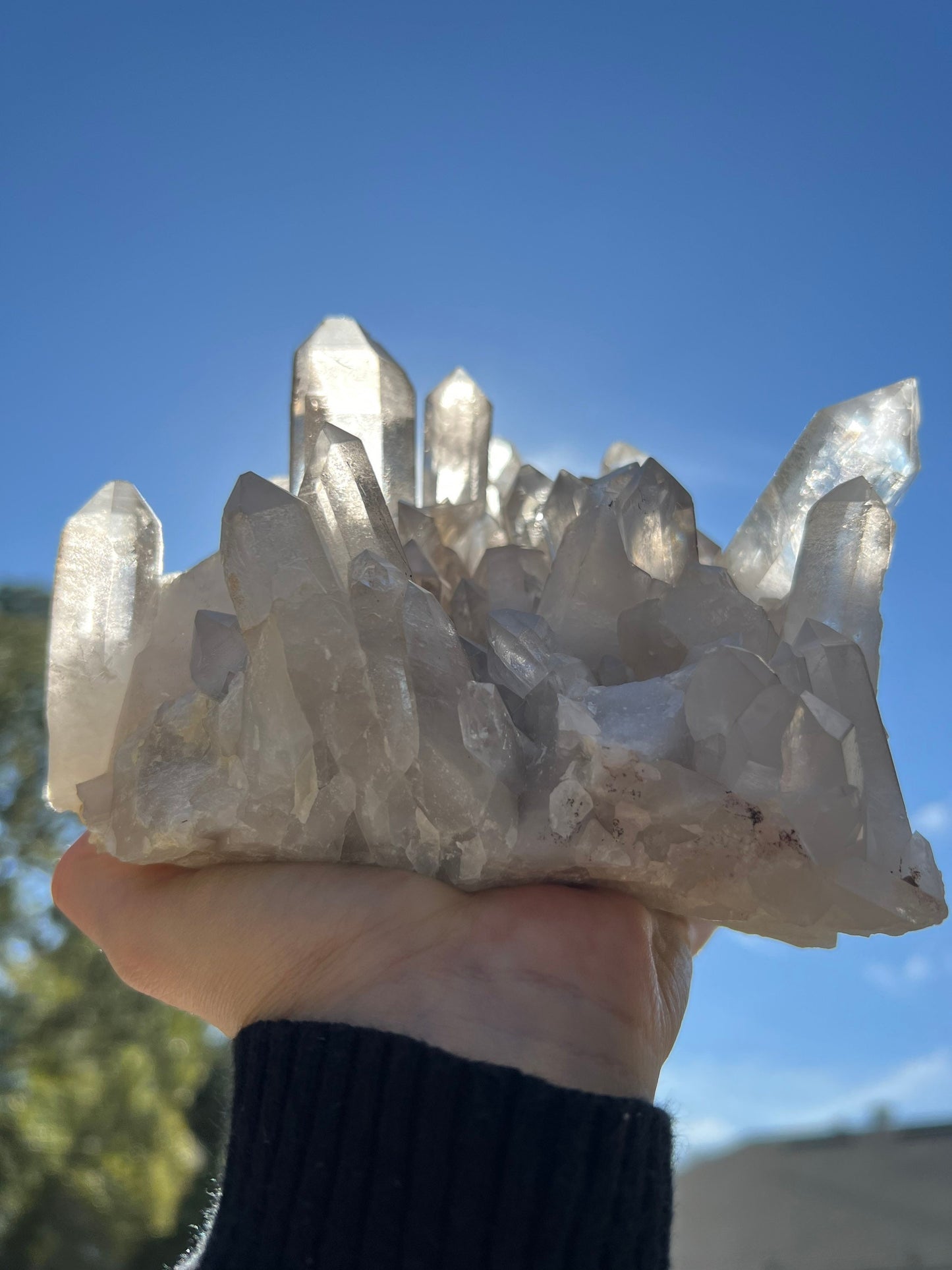Clear Quartz crystal cluster 4 pounds 12oz