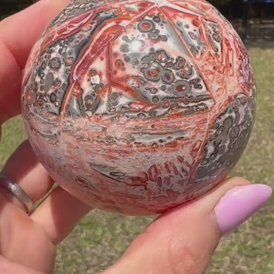 Leopard skin jasper sphere 67mm