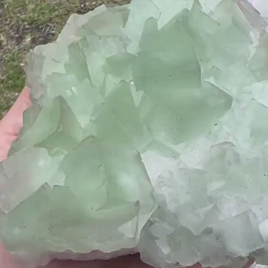 Green cube fluorite 1pound 8oz