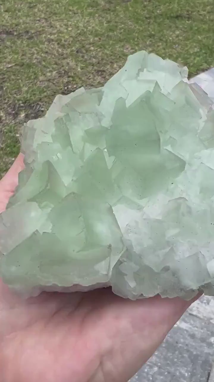 Green cube fluorite 1pound 8oz