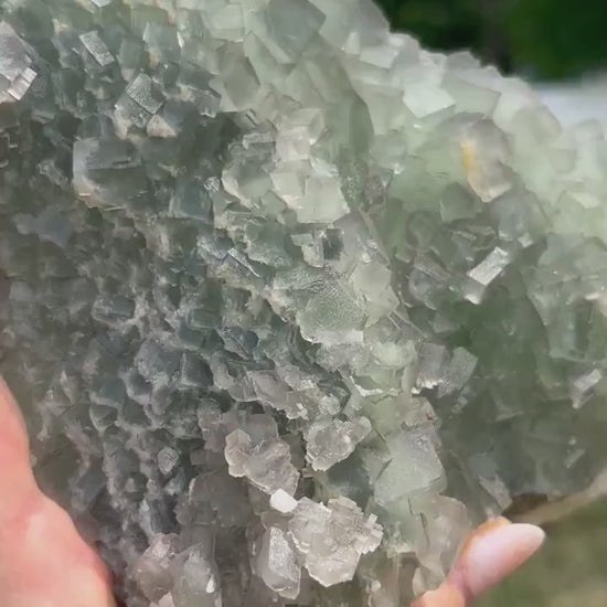 Green cubed fluorite 3pounds 4oz