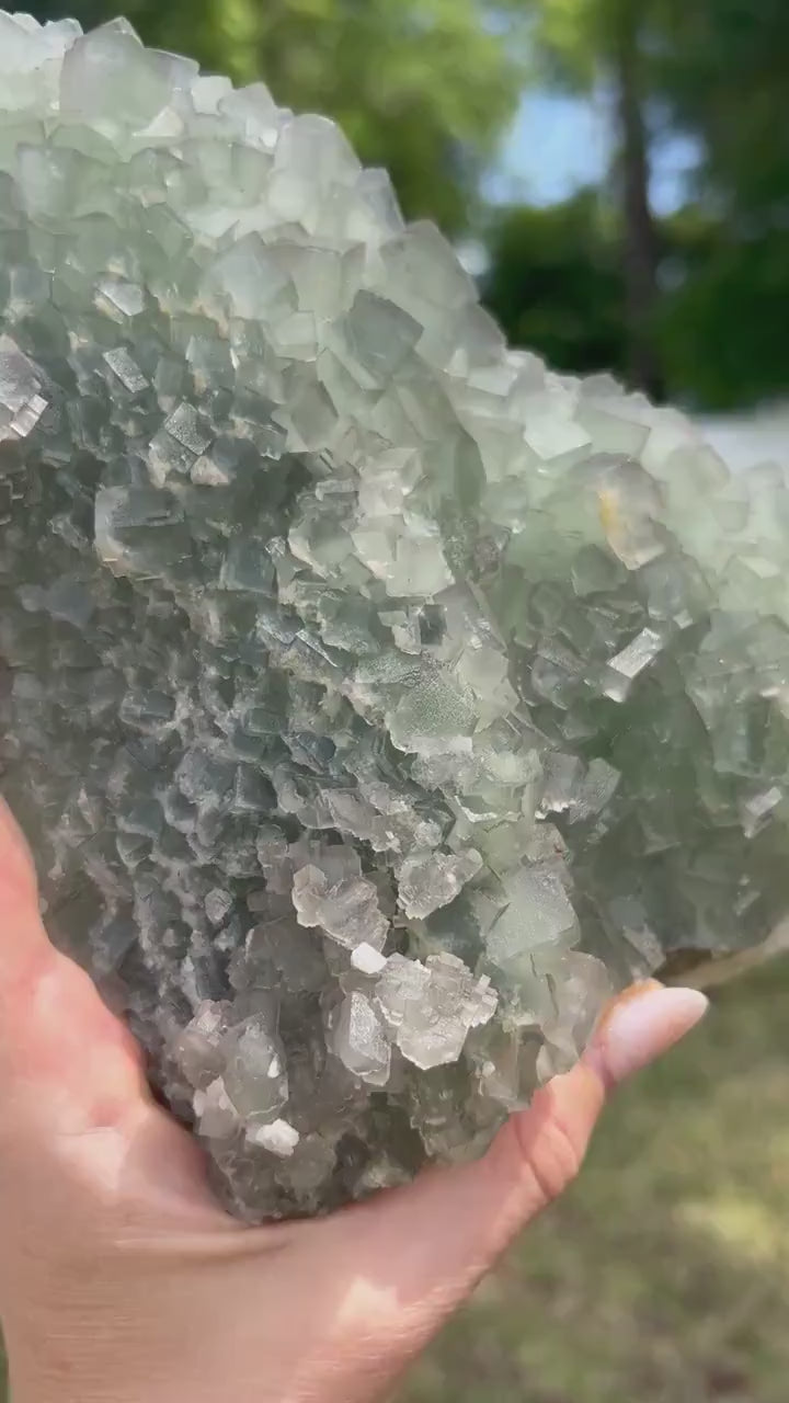 Green cubed fluorite 3pounds 4oz