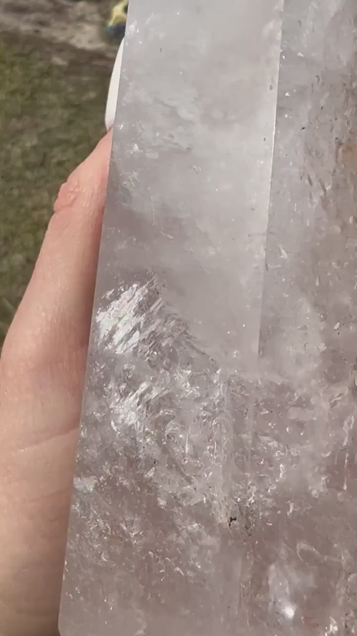 Clear Quartz tower /with Inclusions 1lb 8oz