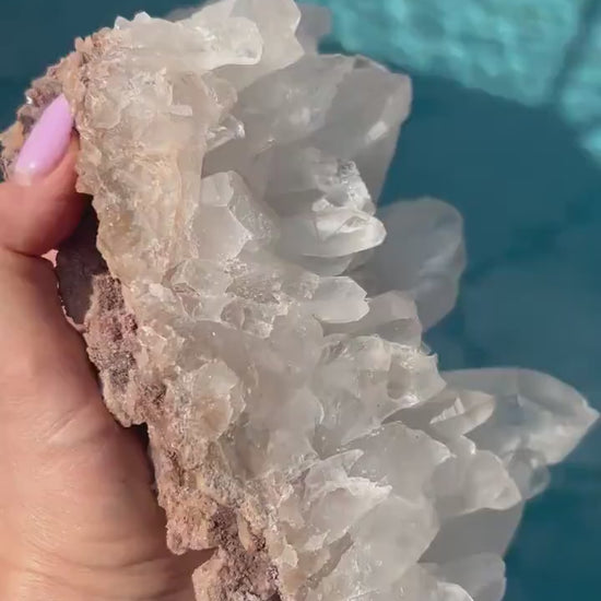 Natural crystal Quartz cluster 4 pounds 7oz