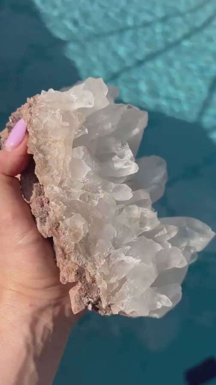Natural crystal Quartz cluster 4 pounds 7oz