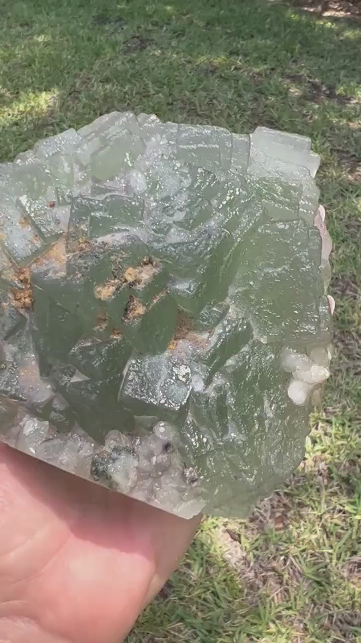 Green cube fluorite 2pounds 12oz