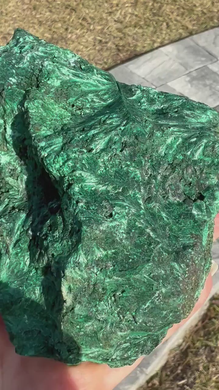 Raw malachite 1lb 10oz