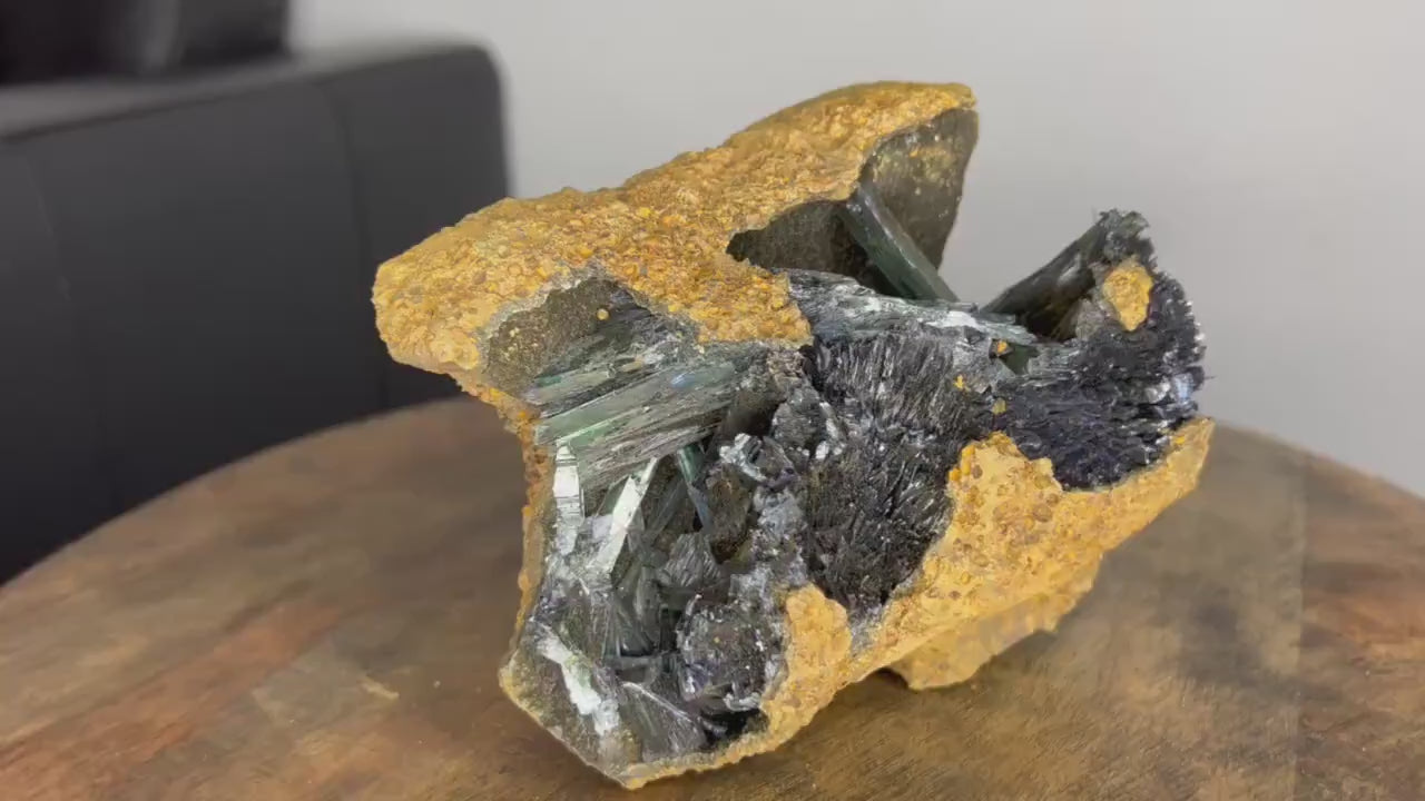 Natural Raw Vivianite Crystal 2lb 15oz from Brazil
