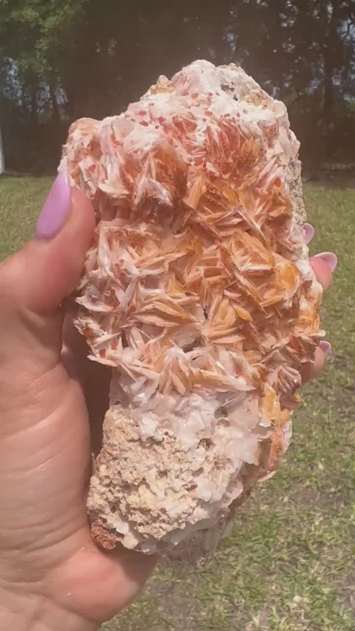 Vanadinite on Baryte 2pounds 6oz