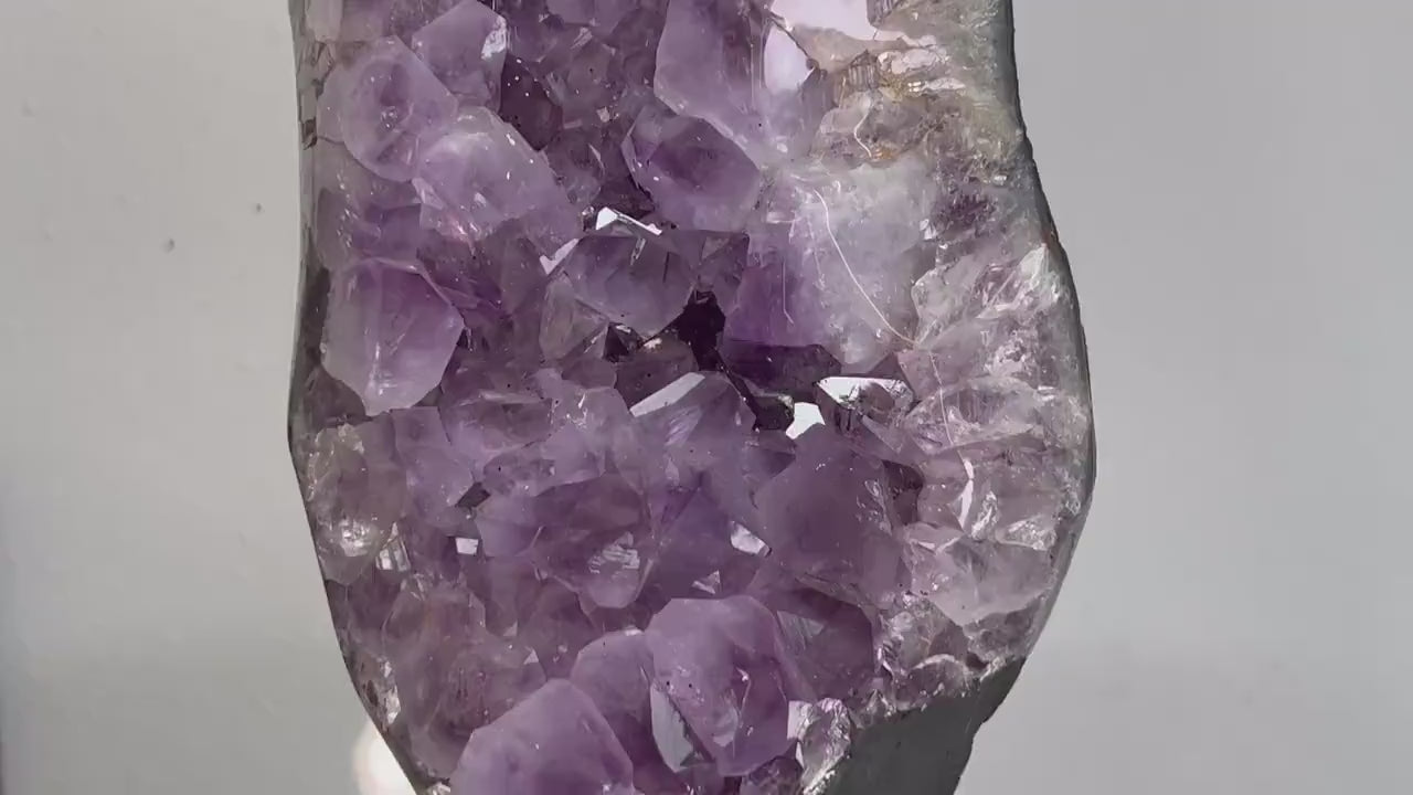 20lb 15oz Amethyst Crystal Cluster from Brazil over 13in tall