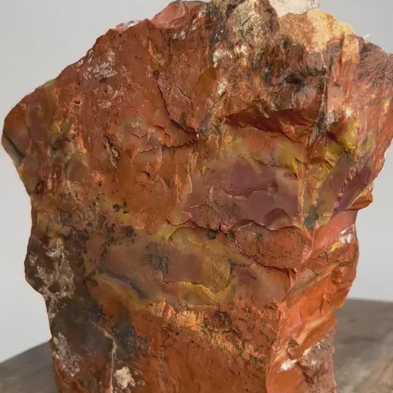 large Red petrified wood 8pounds 12oz. From Arizona freestanding