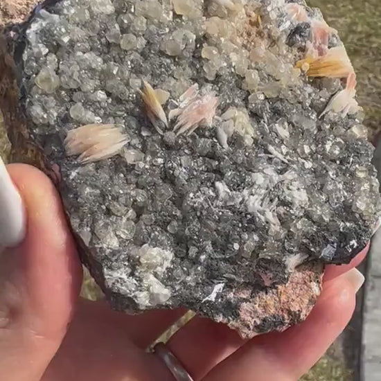 Baryte Cerussite and Galena 1lb from Morocco