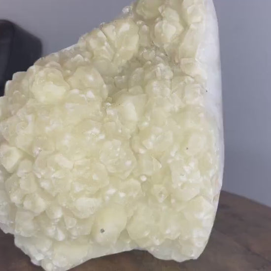 15lb Sugar /druzy Quartz Crystal Extra large size very rare from Brazil with Stand