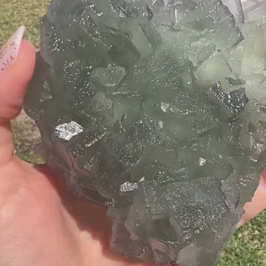 Green cubed fluorite 1pound 8oz