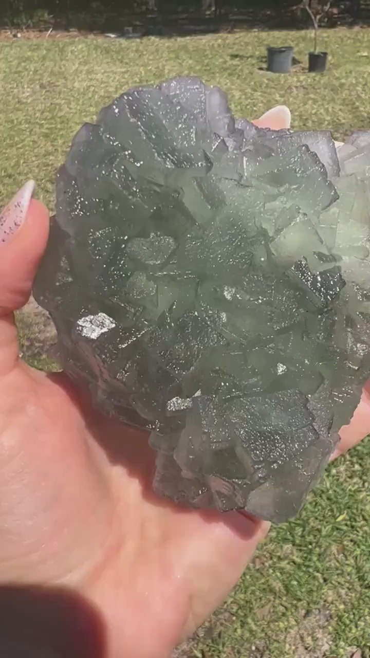 Green cubed fluorite 1pound 8oz