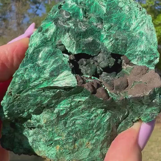 Rough natural malachite 432grams