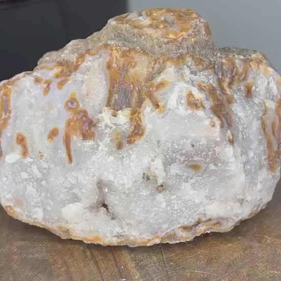 Morocco Kerrouchen Agate with Crystal Druzy 7lbs 6.5 inches