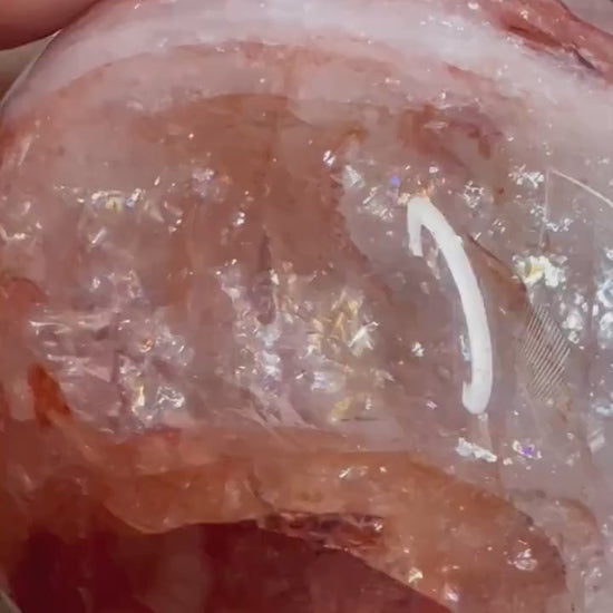 Fire Quartz sphere 74mm