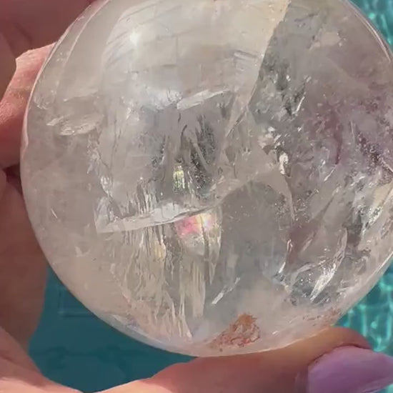 Clear Quartz 71mm sphere from brazil