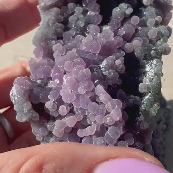 2 Grape agate cluster total Weight 216grams.