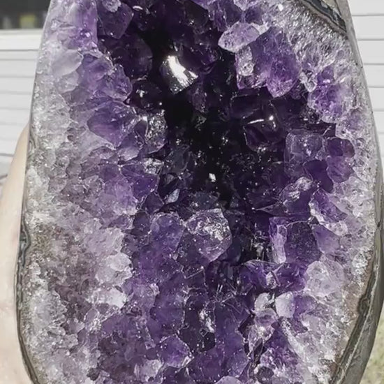 Amethyst on stand total weight 2pounds 4oz