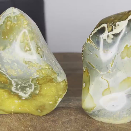 2 Piece polychrome Jasper Freeform Set 2lb 10.8oz