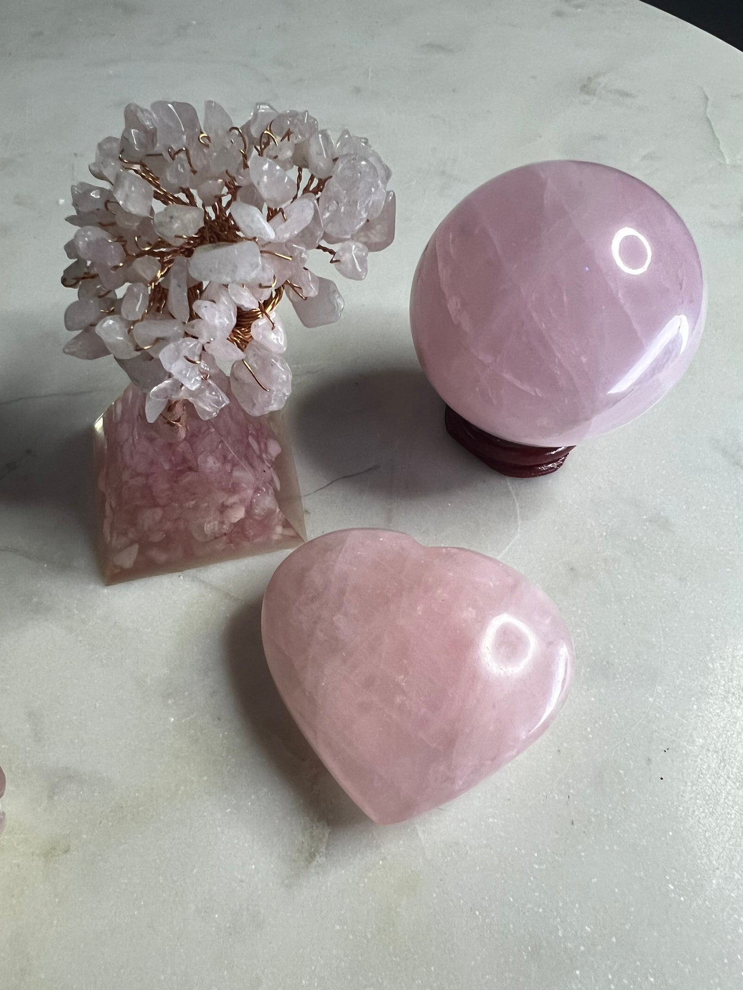 Rose quarts 3pices set