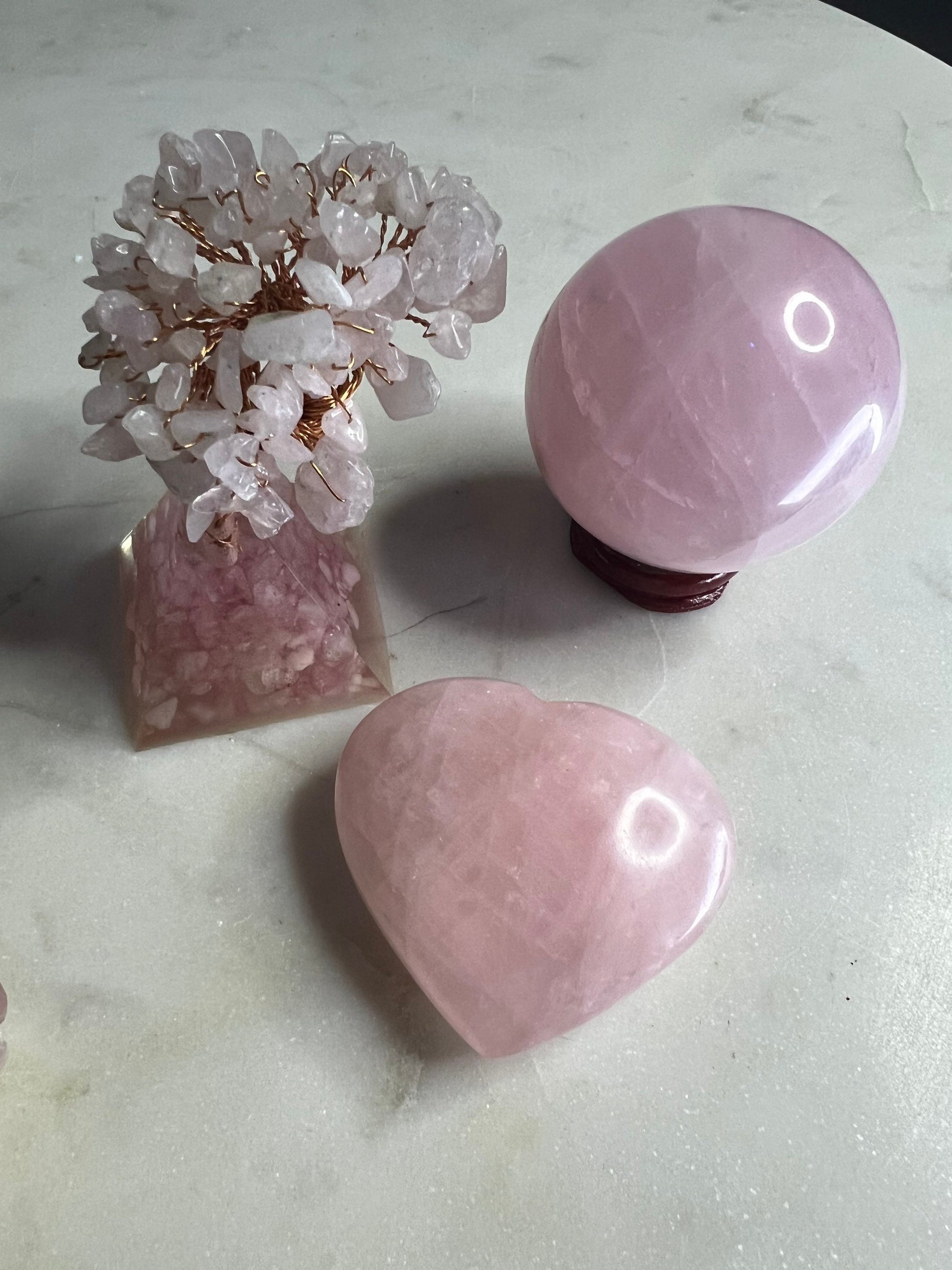 Rose quarts 3pices set