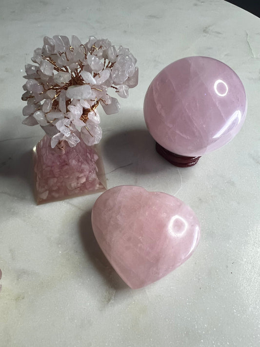 Rose quarts 3pices set