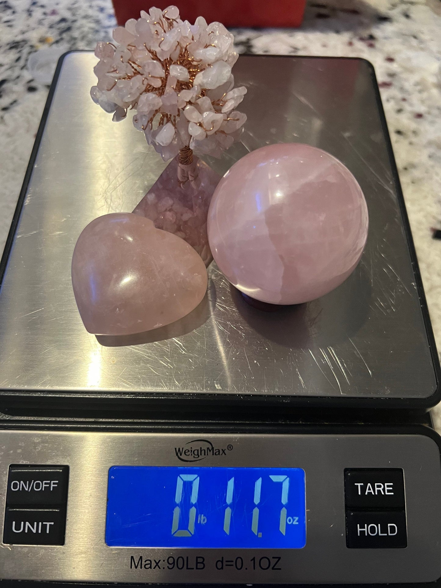 Rose quarts 3pices set