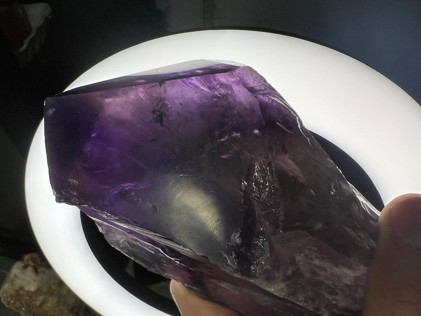 AA Quality, Dragon's Tooth Amethyst, Brazilian Amethyst Wand 3lb 3oz over 9inches long