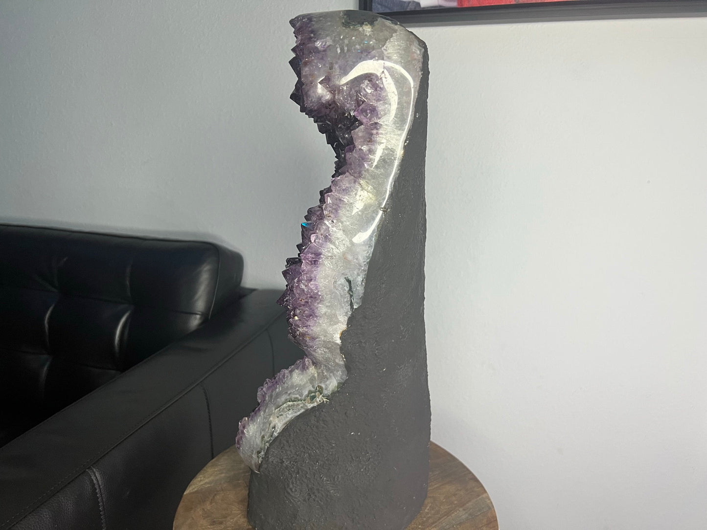 52lb Amazing Amethyst Freestanding Crystal Display 21 inches tall