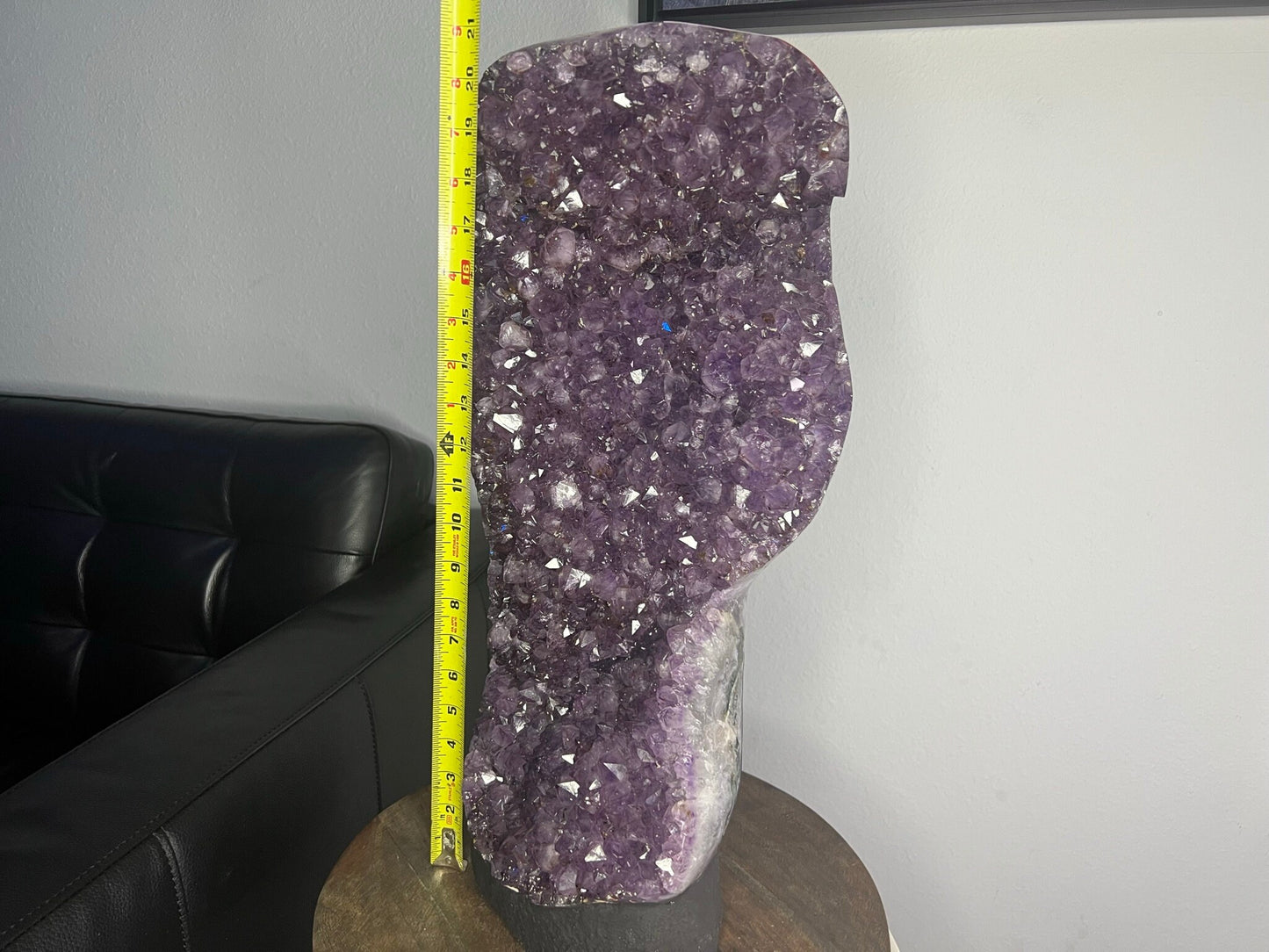 52lb Amazing Amethyst Freestanding Crystal Display 21 inches tall