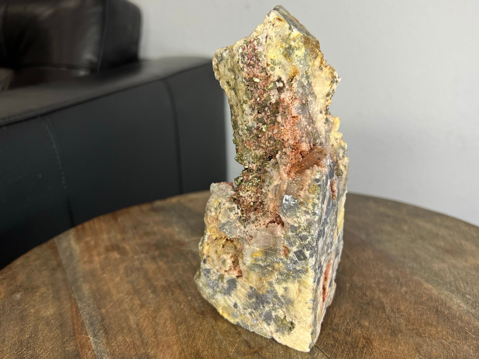 Natural Red Quartz Crystal Cluster Chalcopyrite Symbiont Rough Mineral 2lb Very Unique item and rare