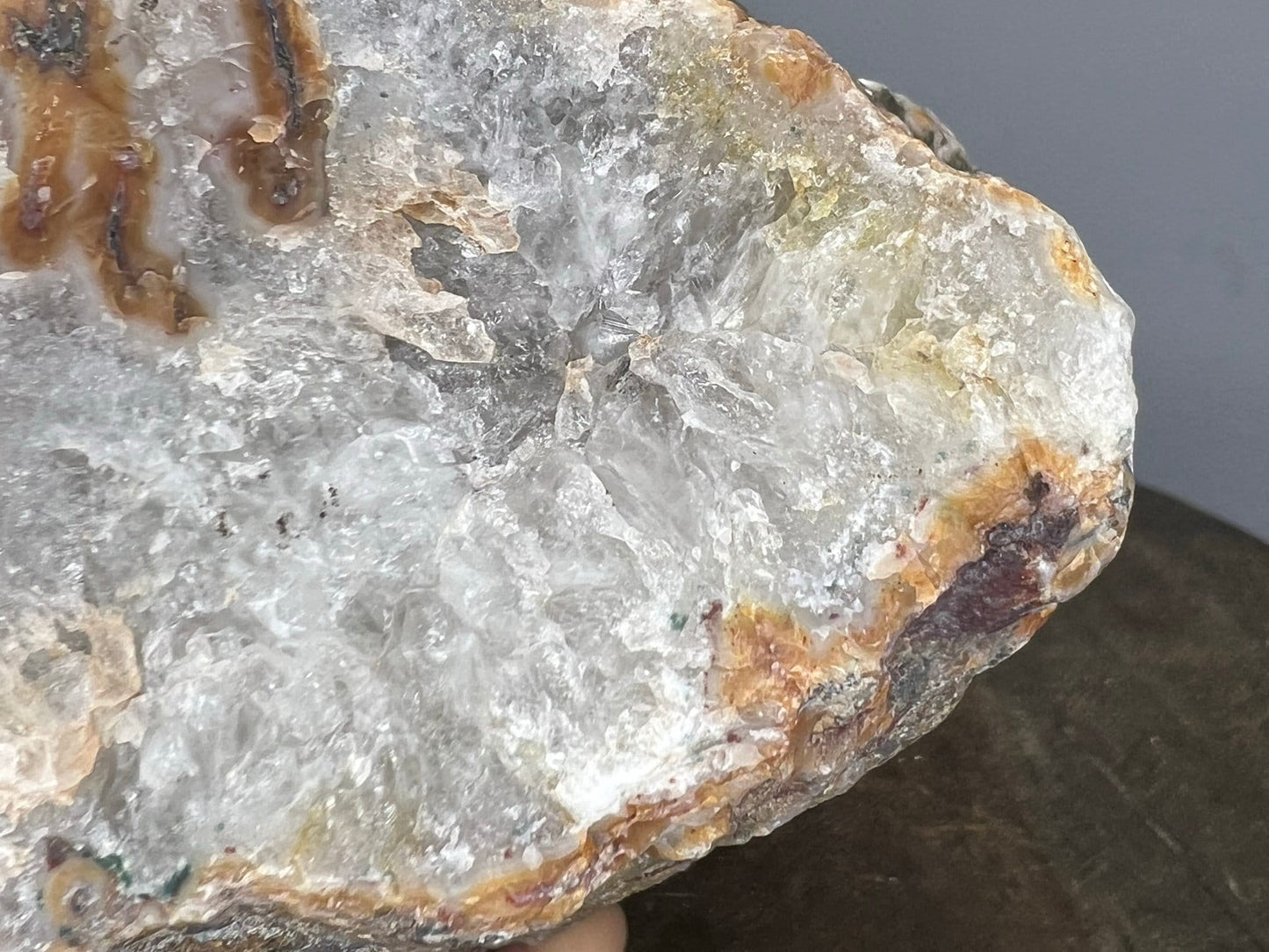Morocco Kerrouchen Agate with Crystal Druzy 7lbs 6.5 inches