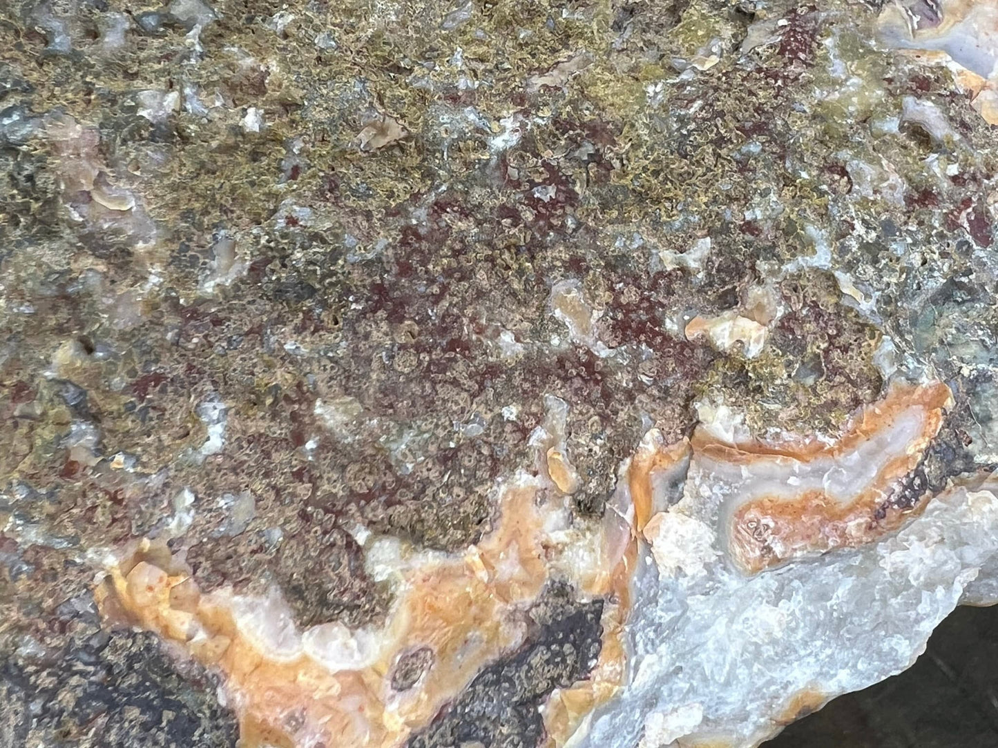Morocco Kerrouchen Agate with Crystal Druzy 7lbs 6.5 inches
