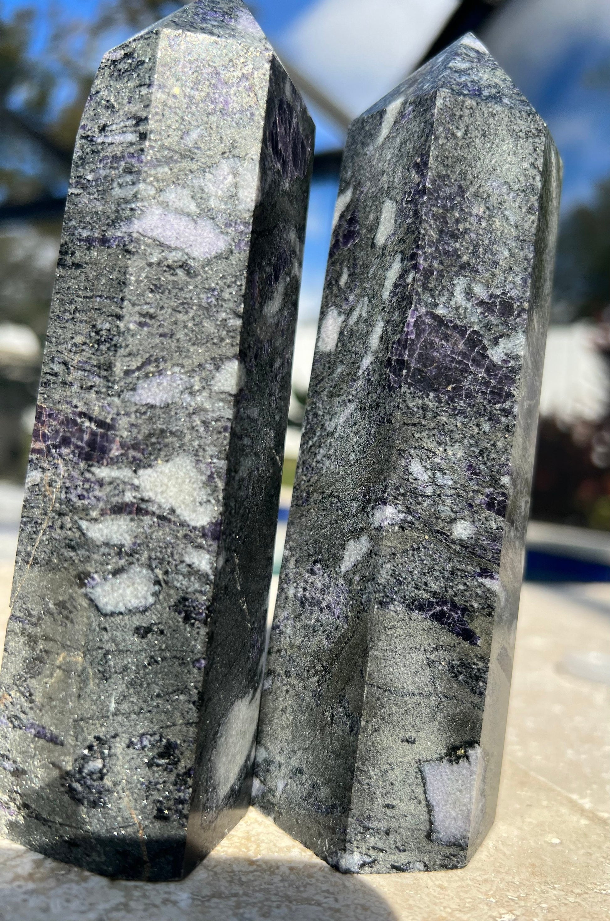 Large Sphalerite 2 Towers set