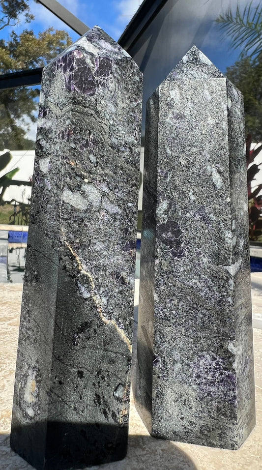 Large Sphalerite 2 Towers set
