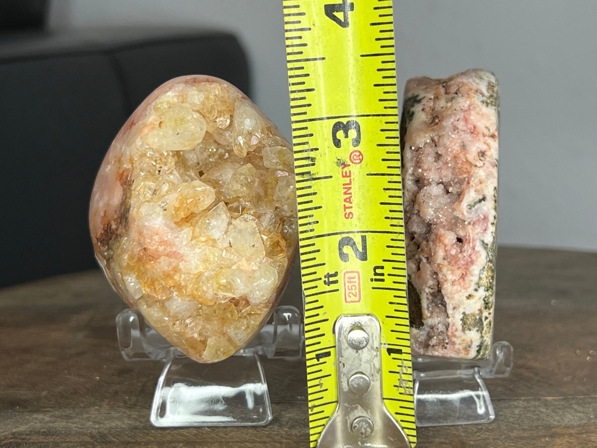 2 Piece Pink Amethyst  Polished Cluster Crystal Set 340g total weight from Brazil