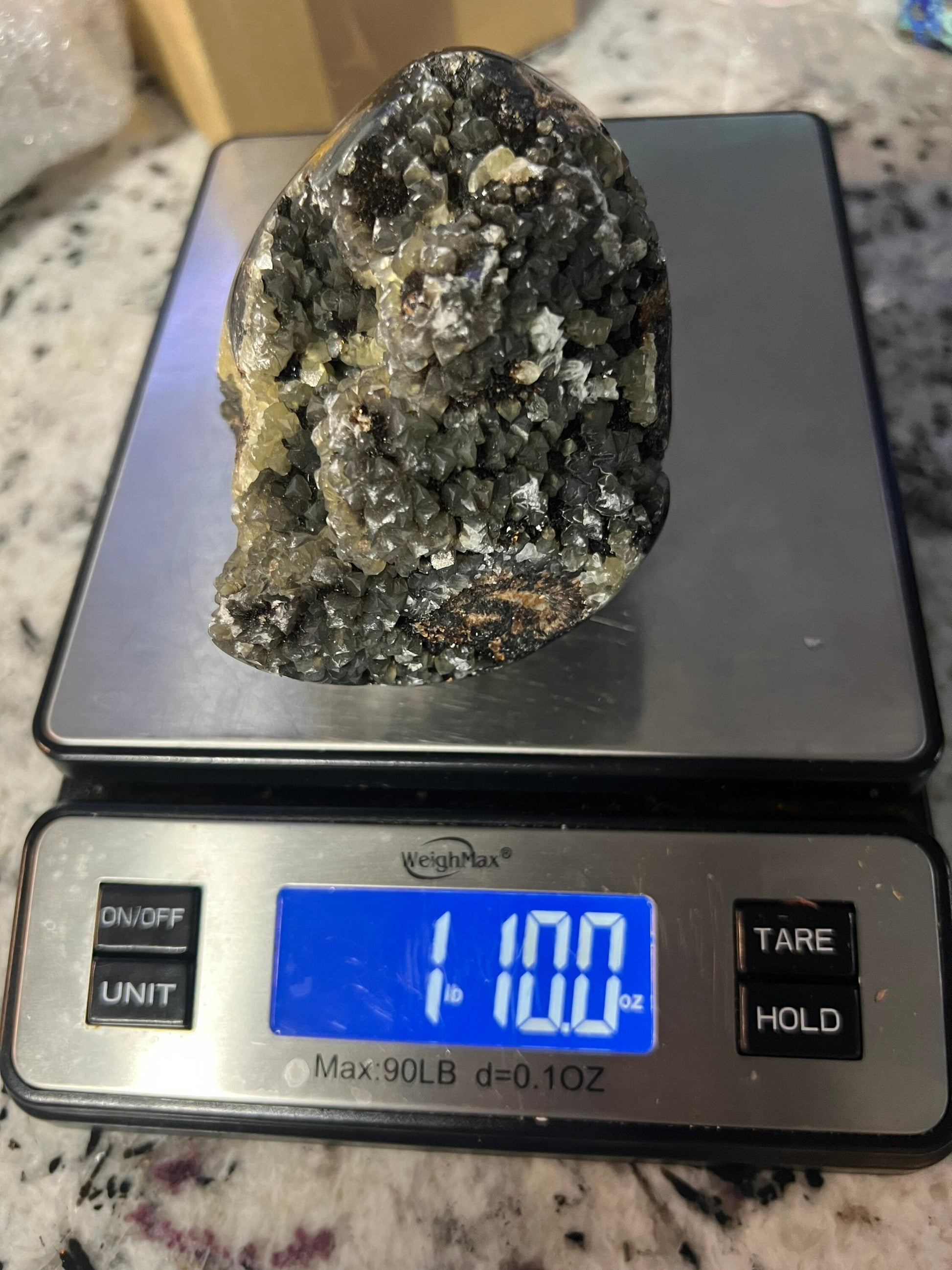 Septarian self stand. 1 pound 10oz.