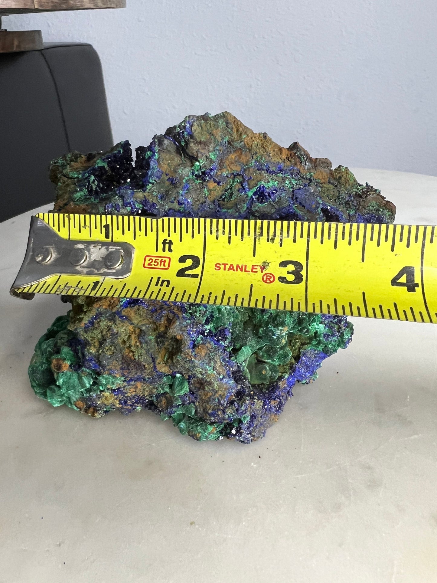 Azurite Malachite 2lbs 2oz raw cluster| Azurite and Malachite Crystal