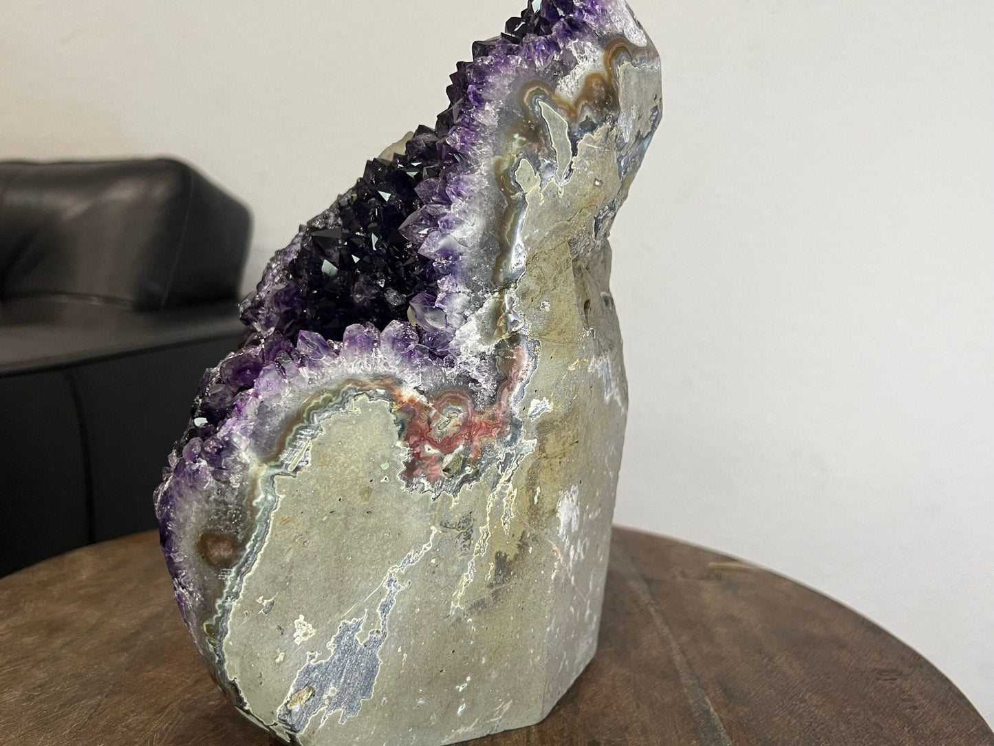 11lb Amethyst Crystal with Calcite from Brazil