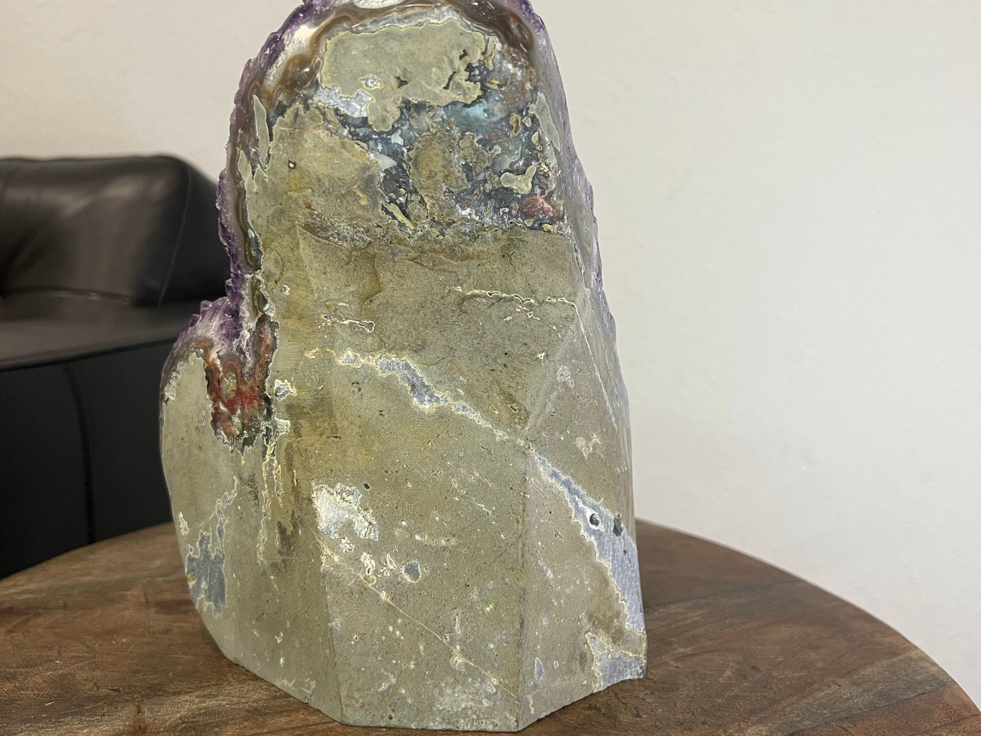 11lb Amethyst Crystal with Calcite from Brazil