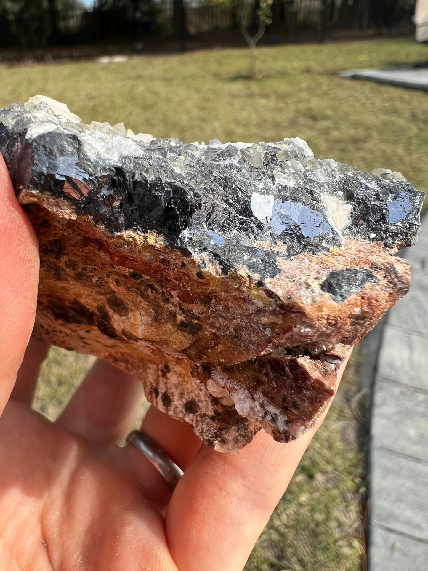 Baryte Cerussite and Galena 1lb from Morocco