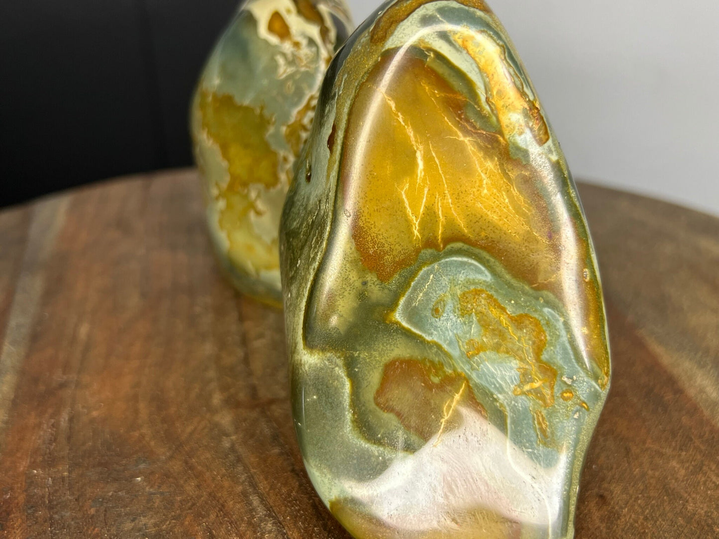 2 Piece polychrome Jasper Freeform Set 2lb 10.8oz
