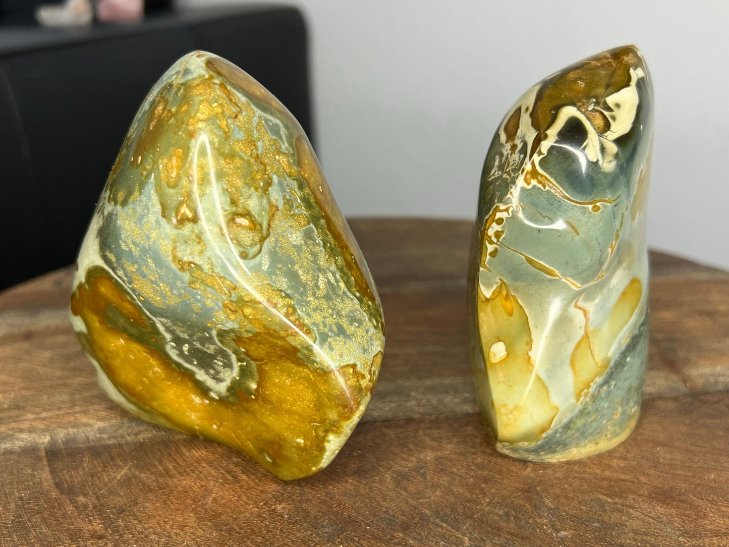 2 Piece polychrome Jasper Freeform Set 2lb 10.8oz