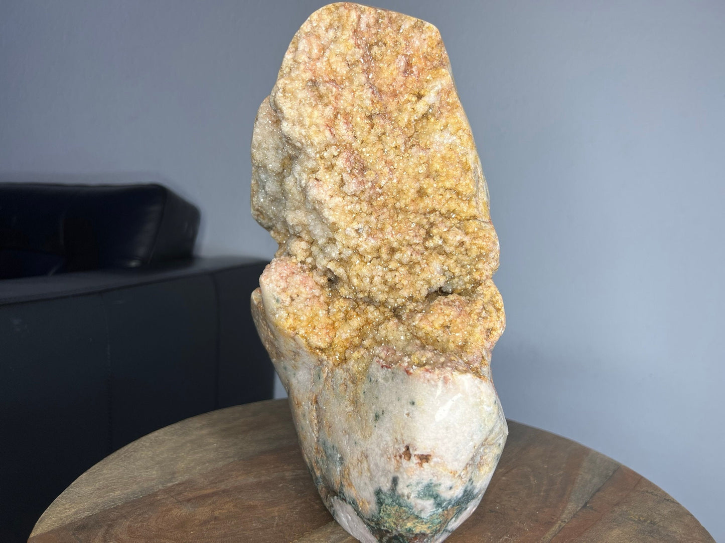 XXL Brazil Druzy pink red amethyst free form polished crystal 15.94lbs