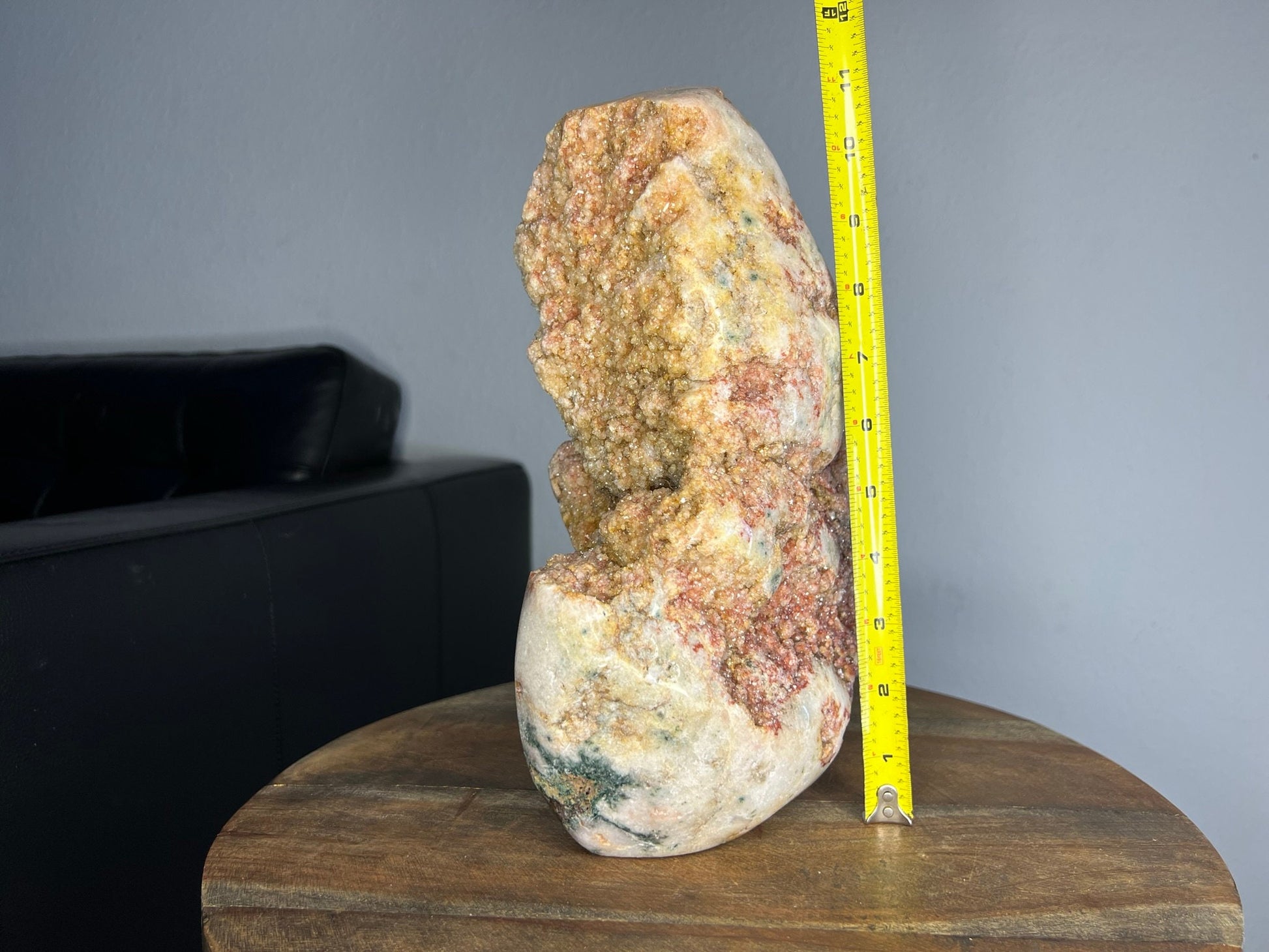 XXL Brazil Druzy pink red amethyst free form polished crystal 15.94lbs
