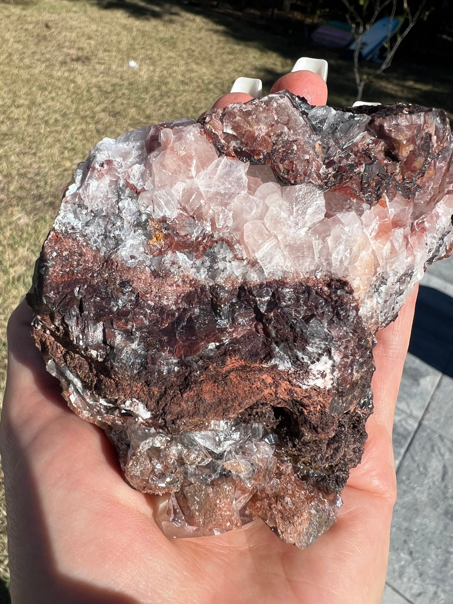 Red diamond calcite. 1pound 4oz